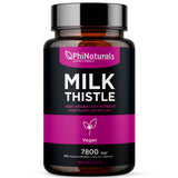 Milk Thistle Silymarin 30x Extract Liver Support - 7800 mg Whole Herb Equivalent