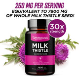 Milk Thistle Silymarin 30x Extract Liver Supplement
