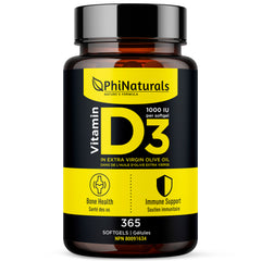 Vitamin D3 1000 iu (365 Soft Gels)